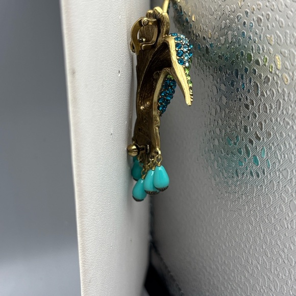 Heidi Daus Sincere Joy Hummingbird Brooch / Pendant JP436 - Picture 7 of 9